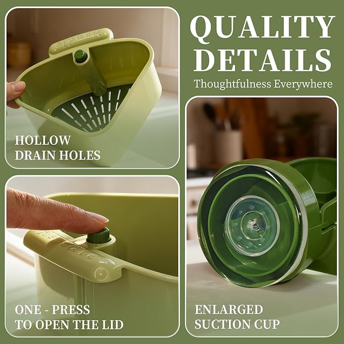 2026 New Suction Cup Sink Strainer | Corner Sink Strainer | Sinks Trash Food
