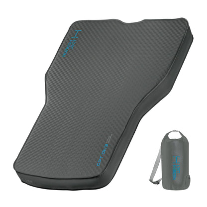 Lost Horizon Air & Foam Camping Mattress for Tesla, Self Inflating Sleeping Pad with Pump Sack, 4.5" Thick, R-Value 13, Model Y