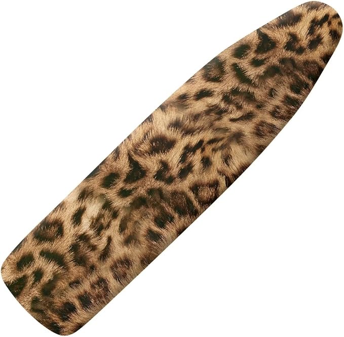 Brown Leopard Skin Ironing Board Cover and Pad Standard Size Elastic Edge