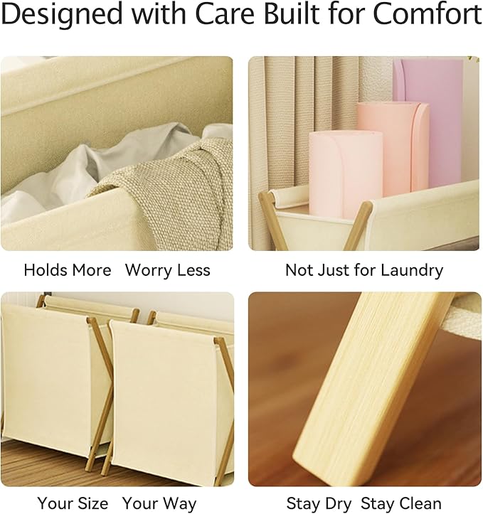 DUMDUM Simple, Eco-Friendly Foldable Laundry Hamper