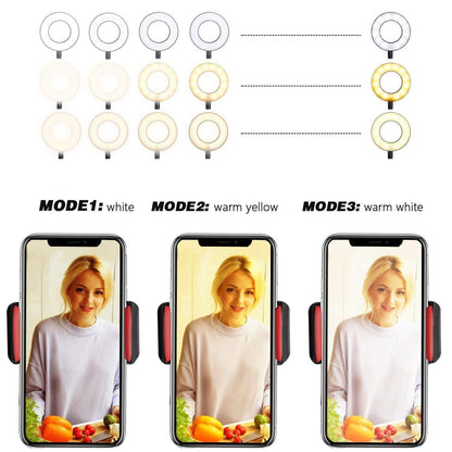Selfie Ring Light with Cell Phone Holder for Live Streaming/Makeup