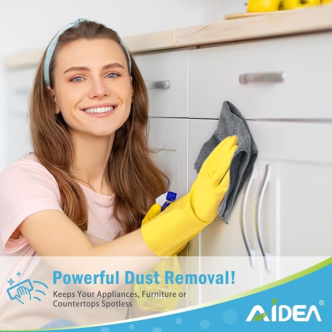 AIDEA Microfiber Cleaning Cloth-50PK, Soft Microfiber Towels