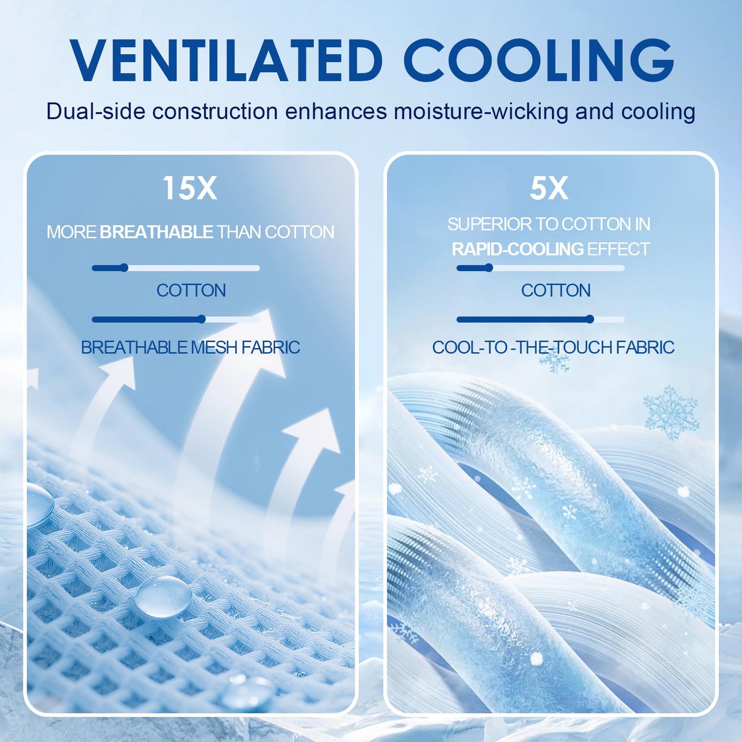 OMERAI Cooling Blanket King for Hot Sleepers, Breathable Summer Blanket Lightweight Blankets for Night Sweats,Double-Sided Cooling Effect Throw Blanket for Bed, 90"x108" Blue