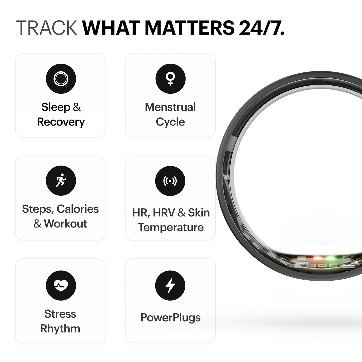 ULTRAHUMAN Ring AIR – Sleep and Fitness Tracker, Smart Ring for Men and Women, No app fee for Standard Features, Up to 6 Days Battery Life