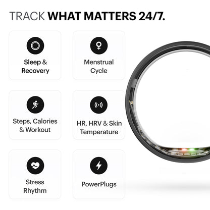 ULTRAHUMAN Ring AIR – Sleep and Fitness Tracker, Smart Ring for Men and Women, No app fee for Standard Features, Up to 6 Days Battery Life