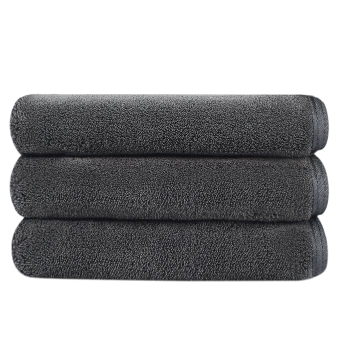 SINLAND Absorbent Coral Velvet Washcloth Ultra Soft Microfiber Face Towels 12 x