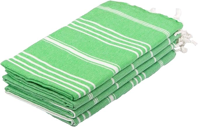 Clotho Decorative Kitchen Towels and Dishcloths Set of 4 |100% Cotton 18 x 40