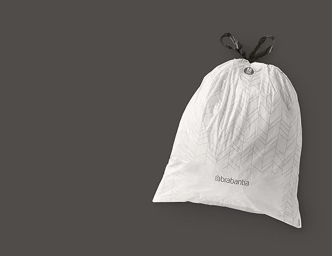 Brabantia PerfectFit Trash Bags Thick Plastic Trash Can Liners
