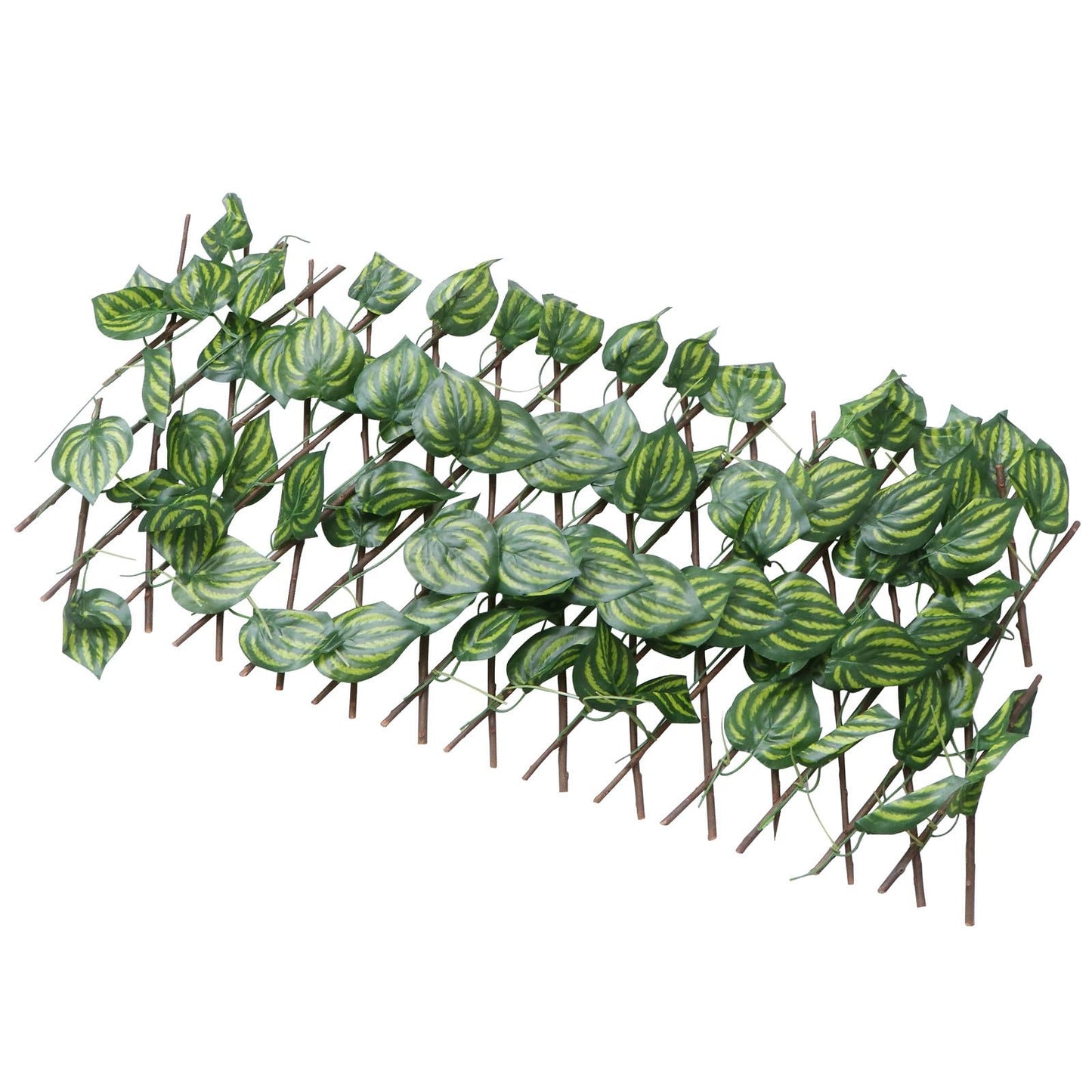 IDEANATEGRATE Simulated Plant Fence Decorative Garden Privacy Screen Balcony Outdoor Green Leaf Expandable Fence Panel for Yard Patio Landscaping