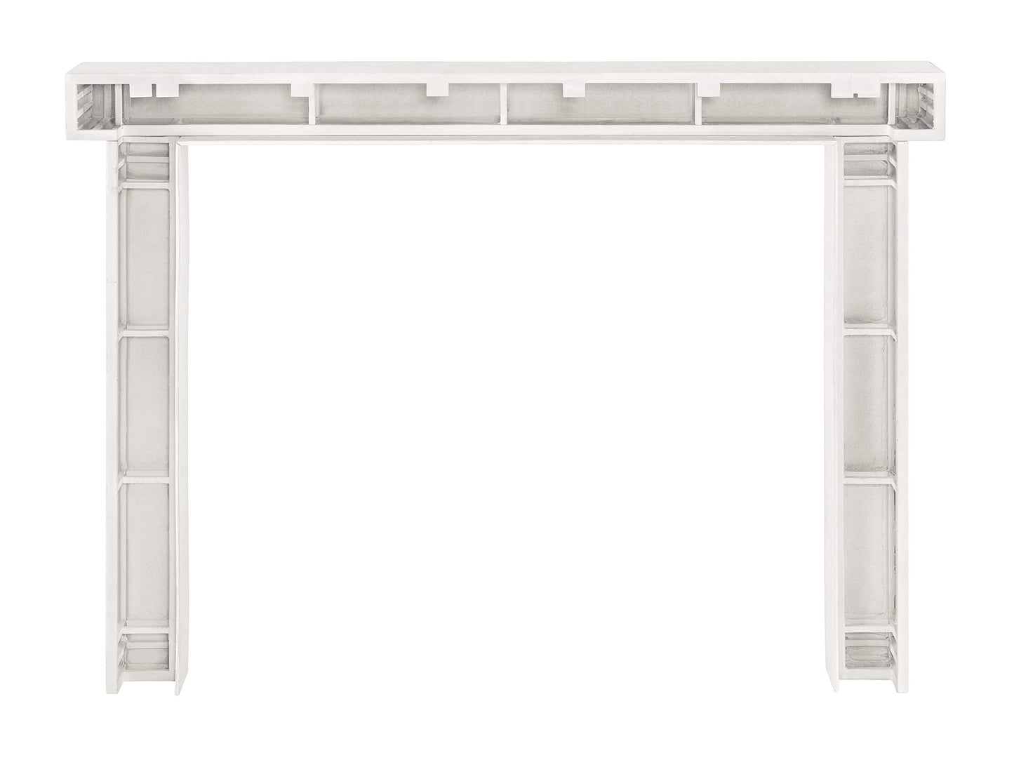 Pearl Mantels ARYB48S Non-Combustible Mantel Surround, Lightly Textured Salt Hand Applied Finish, Interior Opening 48" W x 42" H