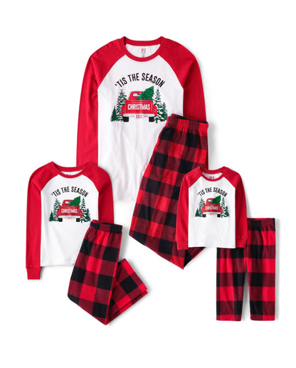The Children's Place Baby Family Matching, Holiday Pajama Sets, Fleece, Christmas Truck, XX-Large (Adult)