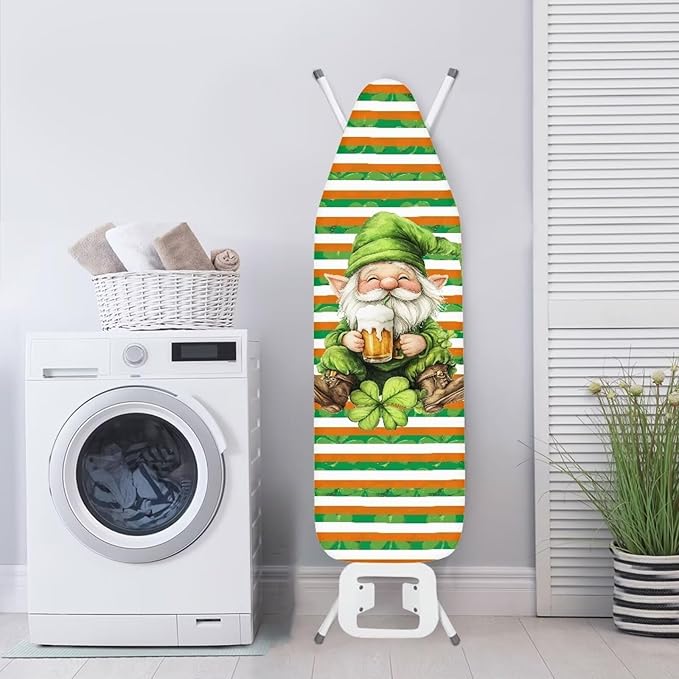 Sprowallow Striped Leaves Ironing Board Covers