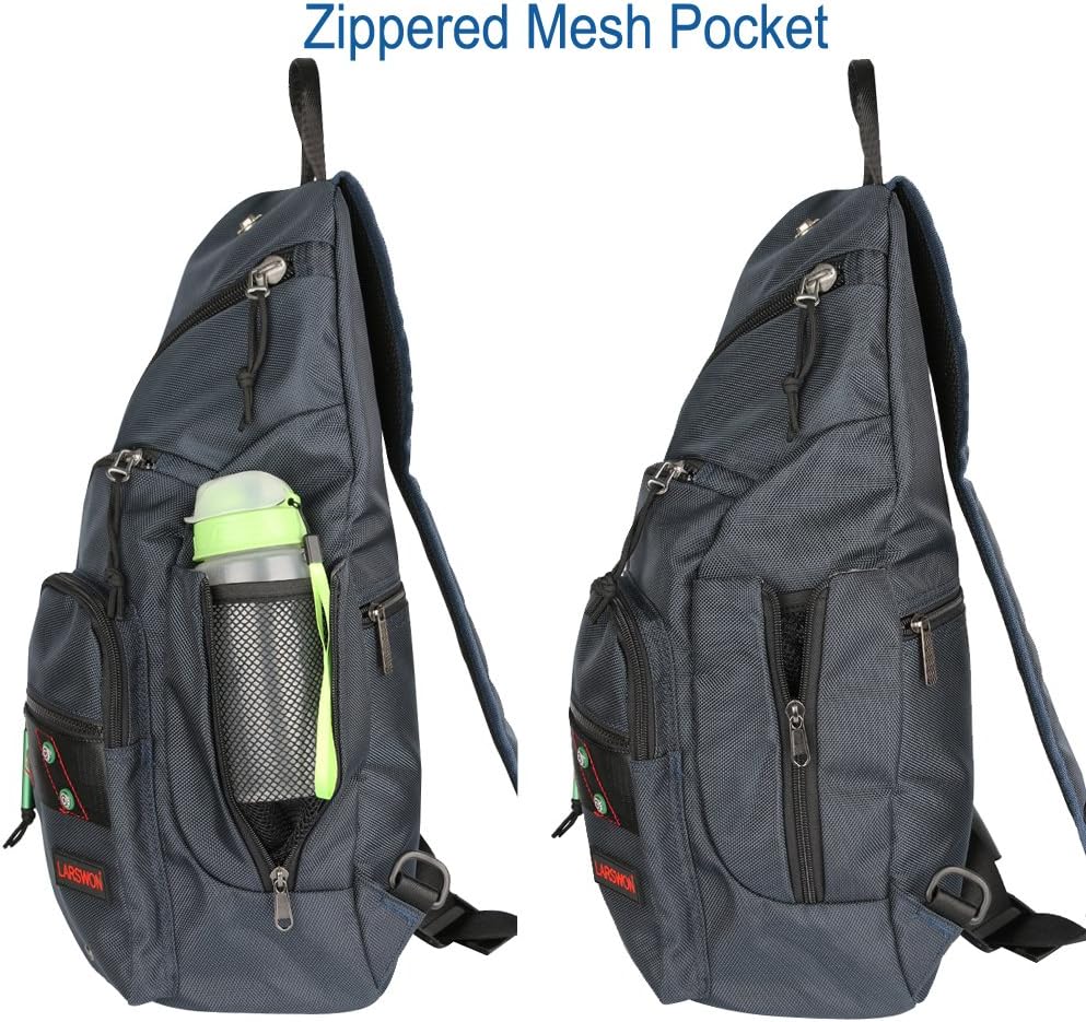 Sling Backpack, Sling Bag for Laptop, Crossbody Bag for Men, Larswon Shoulder Bag for Women, Laptop Backpack, Backpack