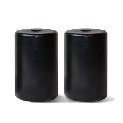 WF Athletic Supply PU/Foam Foot Pads, Foam Roller for Exercise Machines Equipment Replacements, Roller Pad for Leg Extension, PEC Deck Pads for Weight Bench, Sold by Pair (7” x 4.5” OD x 0.875” ID)