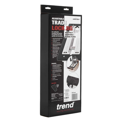 Trend Adjustable Trade Lock Jig for Mortice Lock and Latch Faceplates, Lock/JIG/B,Black