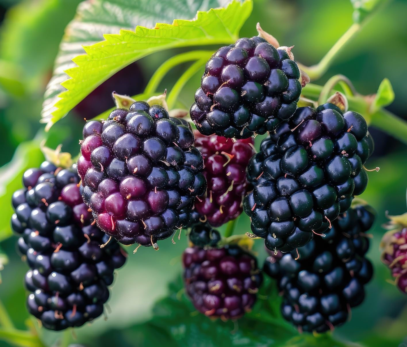 Thornless Arapaho BlackBerry Seedlings for Planting - Rooted and Ready to Plant (1 Seedling)