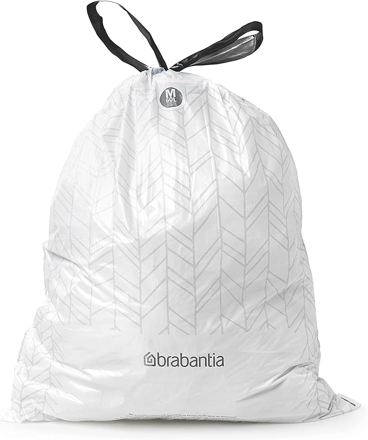 Brabantia PerfectFit Trash Bags Thick Plastic Trash Can Liners