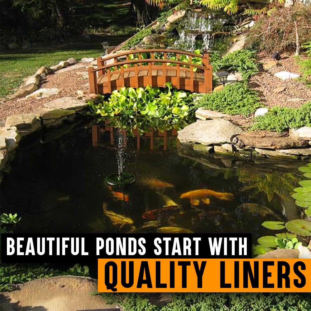 Lifeguard 7.5 ft. x 30 ft. EPDM Pond Liner – 45-Mil Rubber Liner for Outdoor Ponds, Waterfalls, Aquaponics, Retention Basins – Durable & Fish Safe