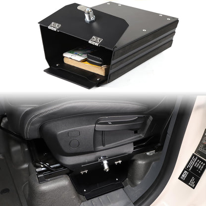 Tumukiw Compatible with INEOS Grenadier 2020-2024 Under Seat Storage Organizer, Customized Carbon Steel Driver Underseat Hidden Lock Box Safe Box, 3-digit Combination Lock
