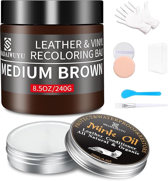 SHADAIWUYU 8.5oz Leather Recoloring Balm