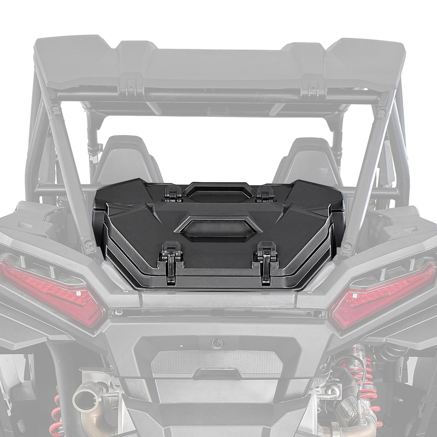 KEMIMOTO 82QT UTV Rear Cargo Storage Box Compatible with 2024/2025/2026 Polaris RZR XP 1000/4 1000 Accessories Rear Bed Box Water Resistant with Two Lockable Latches Replace OEM #2889611