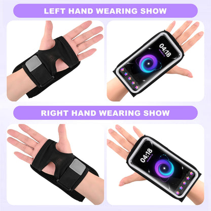 Kebrela Running Armband for Phone, Adjustable Reflective Sports Wristband & Forearm Band for iPhone 17/16/15/14/13 Pro Max Samsung Galaxy S23/S22, up to 7", Secure Fitness Phone Holder for Men Women