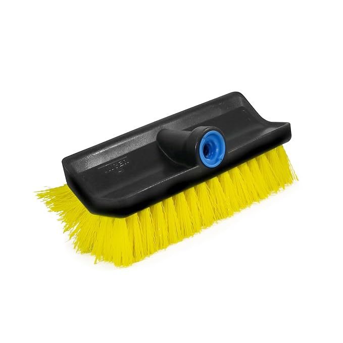 Unger Professional HydroPower Lock-On 10” Bi-Level Scrub Brush, Cleaning