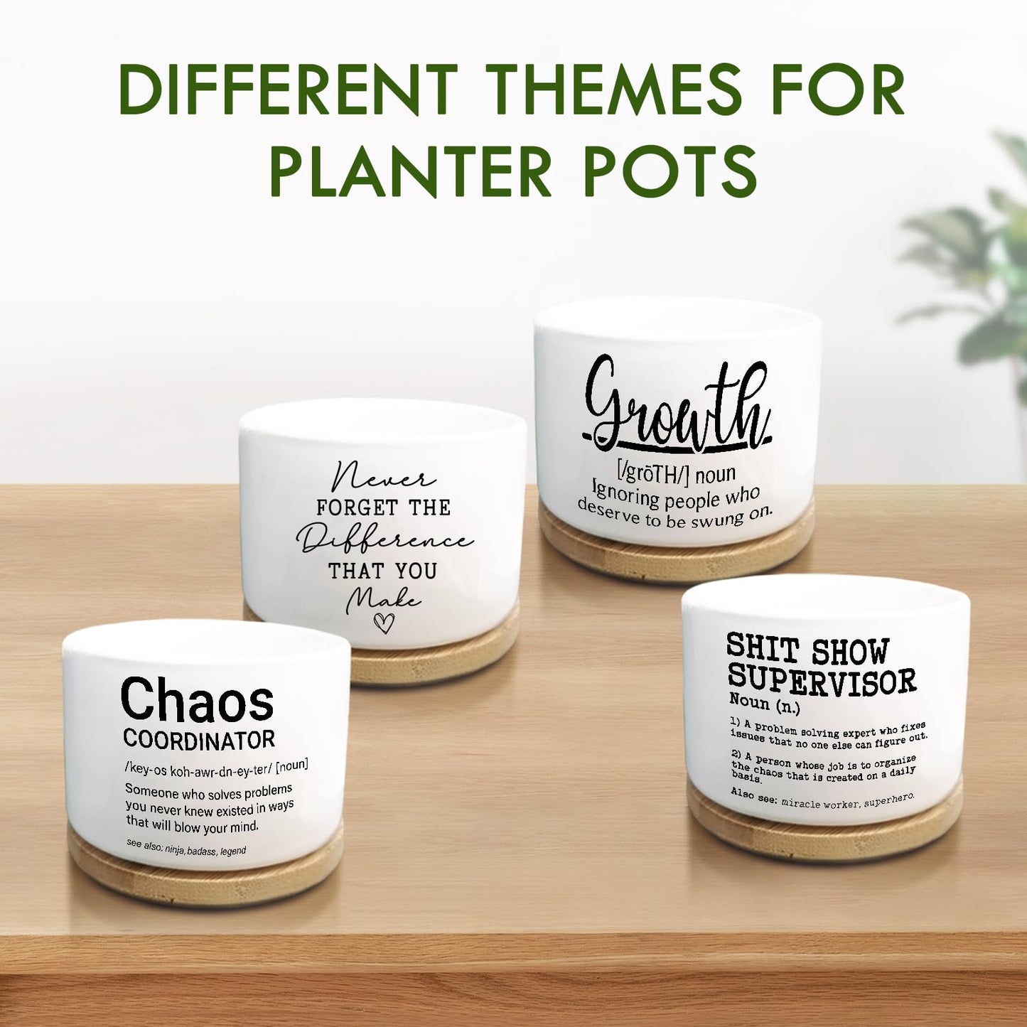 Jutasty Coworker Thank You Gifts, Funny Succulent Plant Pot, Flower Cactus Planter Gifts, Farewell Going Away Appreciation Inspirational Gifts for Women Men Boss Lady Manager Coworkers (No Plants)
