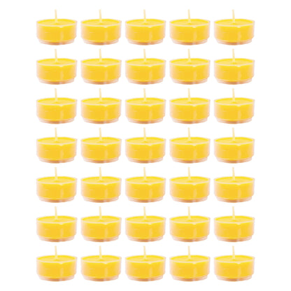 Mudra Crafts Tibetan Tealight Vanaspati Ghee Butter Lamp Candle Set for Meditation, Ceremonies, Rituals, Altars, Diwali (Clear Container)