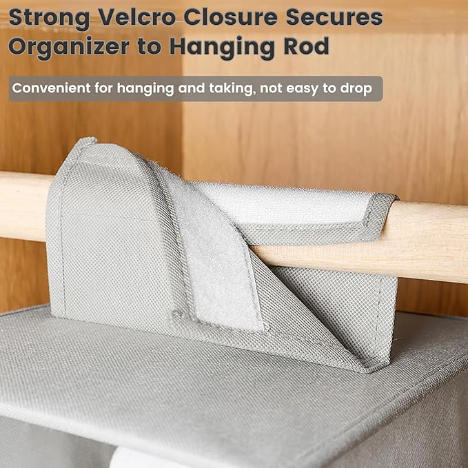 HomeBeyond 10-Shelf Hanging Closet Organizer, and Accessories, Space-Saving