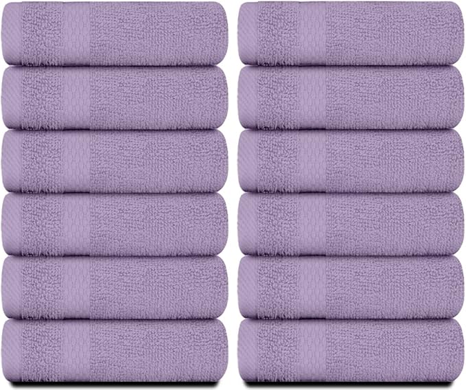 White Classic Luxury Cotton Washcloths 13x13 Inch