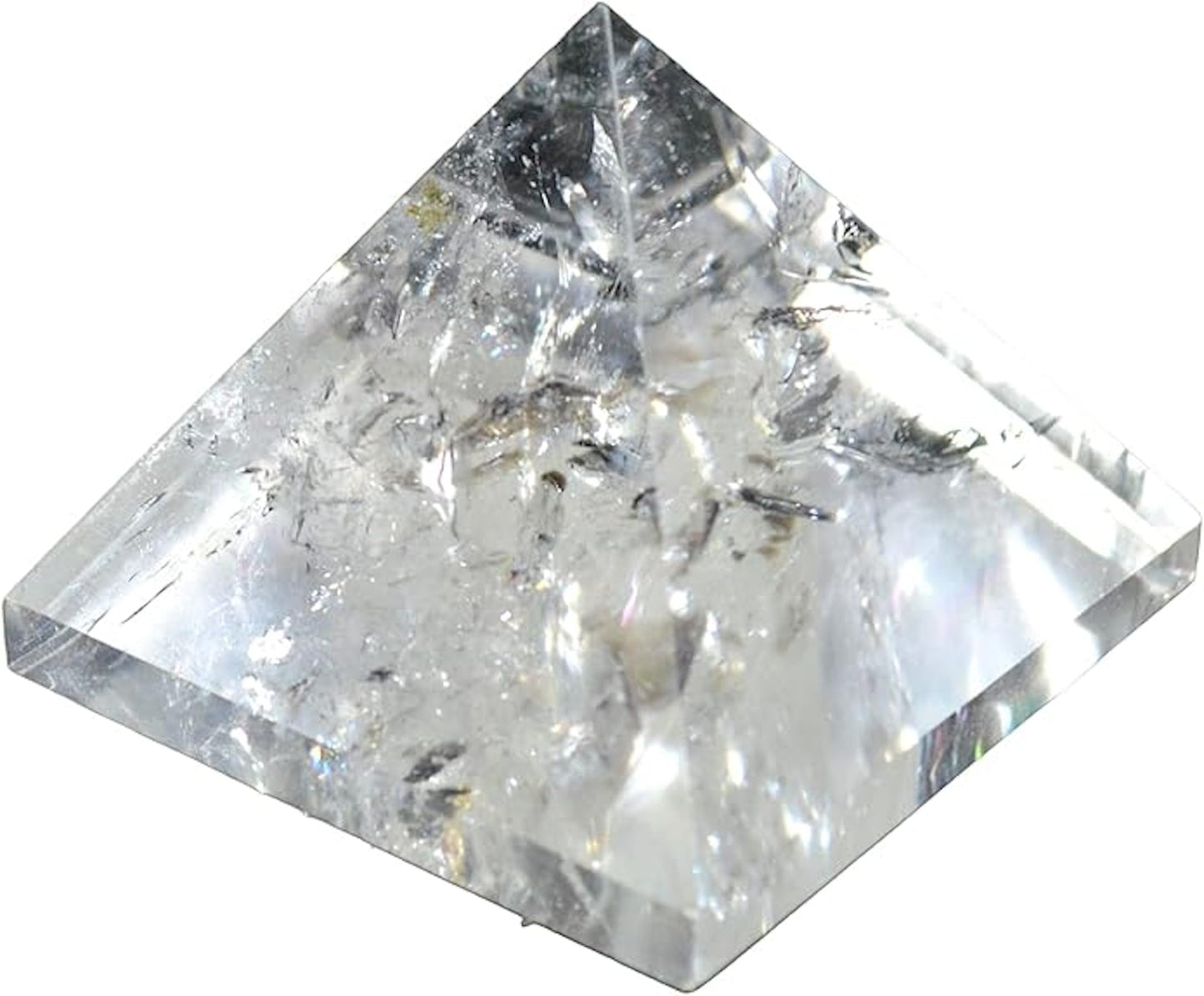 Crystal Quartz Pyramid (Approx. 2 Inches) - All Zodiac Signs - Crown Chakra Alignment - Amplify Your Energy