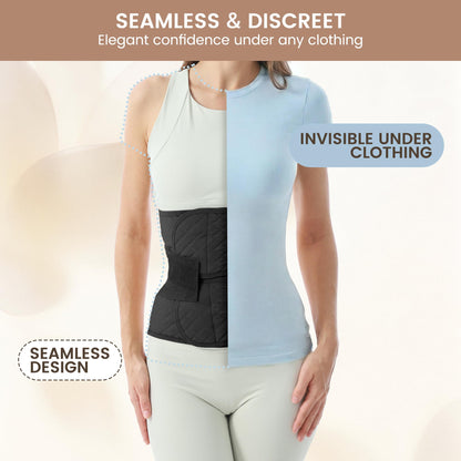 Allaugh Postpartum Belly Band for Women: Abdominal Binder Post Surgery C Section, Soft Fabric Abdominal Wrap for All Day, Comfort Non-Itchy, After Birth Recovery Back Support & Diastasis Recti Repair