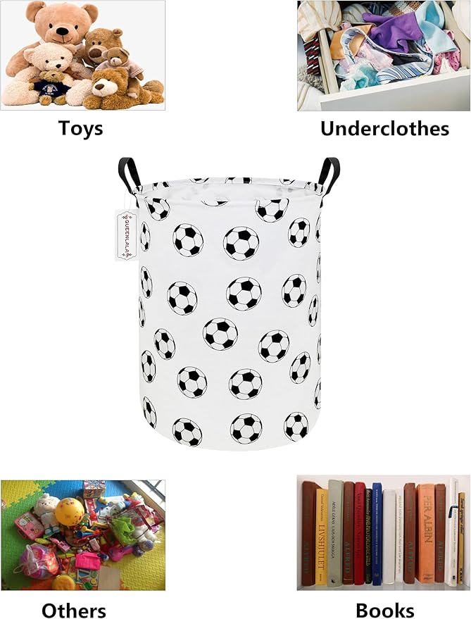 QUEENLALA Large Storage Basket, Laundry Hamper/Bathroom/Home Decor/Collapsible