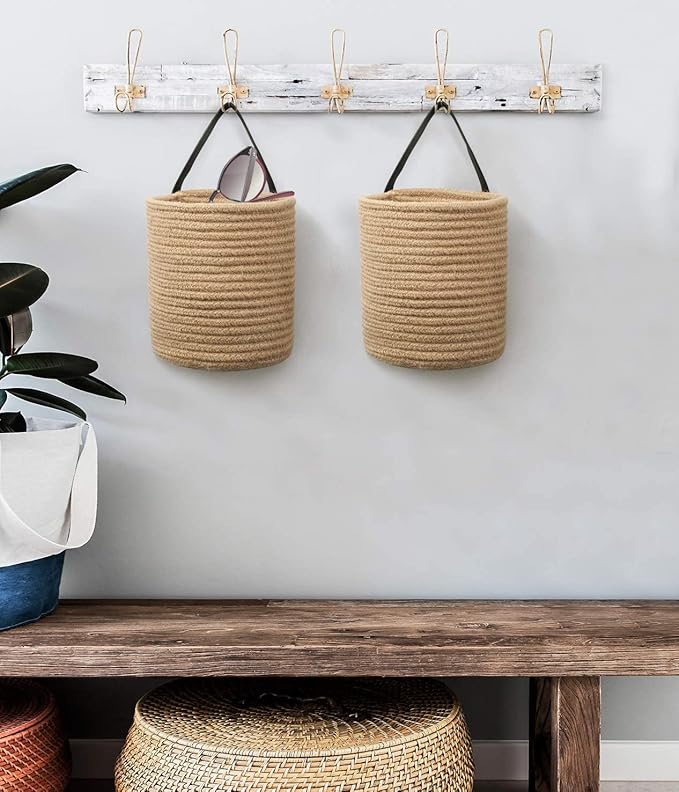 Goodpick 2pack Jute Hanging Basket