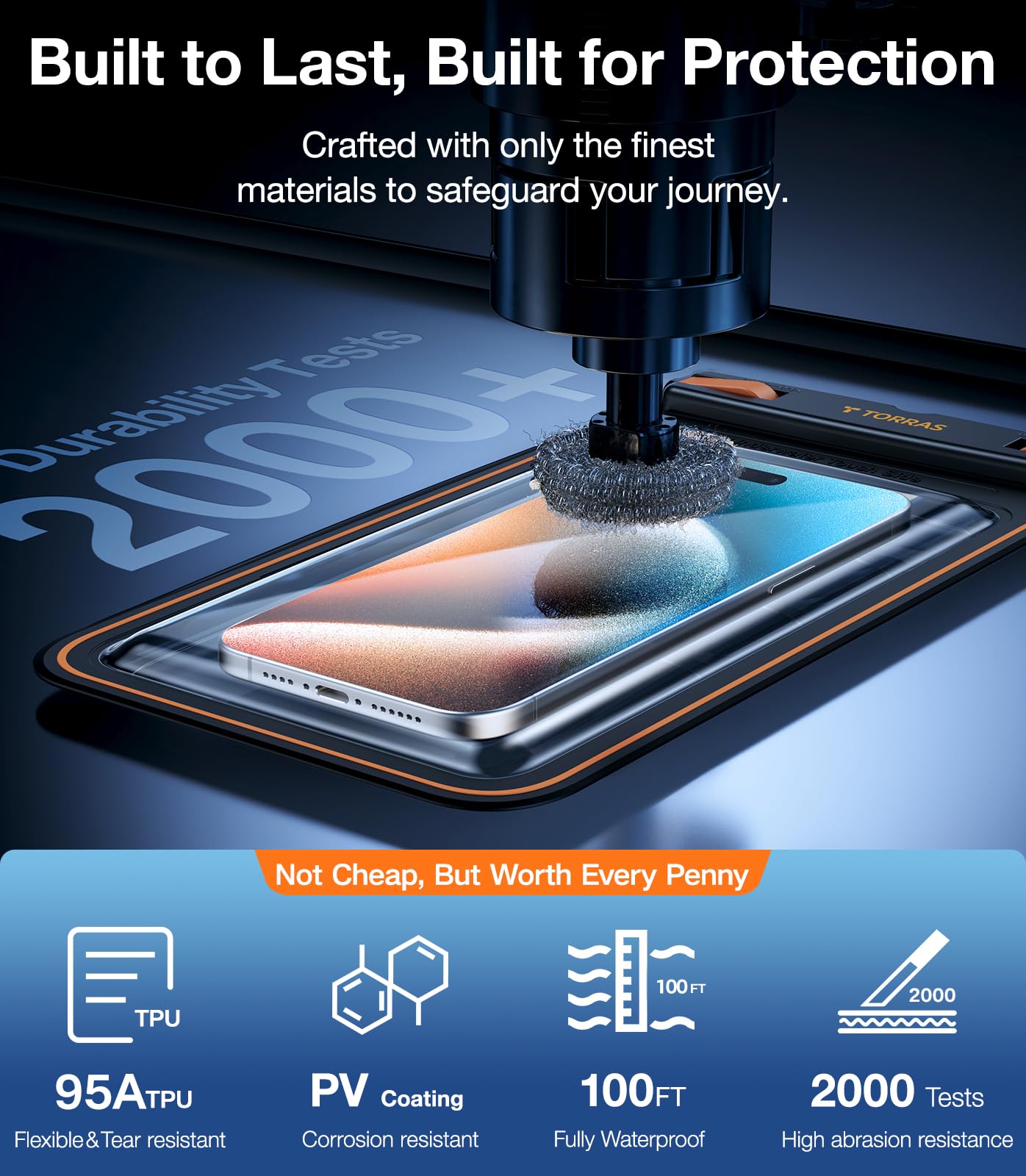 TORRAS 2 Pack IPX8 Waterproof Phone Pouch Floating, Underwater Screen Touchable, Waterproof Phone Case with Lanyard for iPhone 16 Pro Max 15 14 S24, Cell Phone Dry Bag Cruise Essentials 7.0", Black