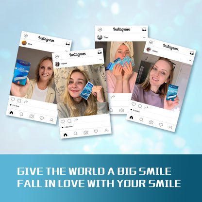 Teeth Whitening Strips - 20 Whitening Strips for Teeth Sensitive, Professional, Fast Remove Smoking, Coffee, Wine Stains, Teeth Whitening Kit Pack of 10 Non-Slip Strips Treatments
