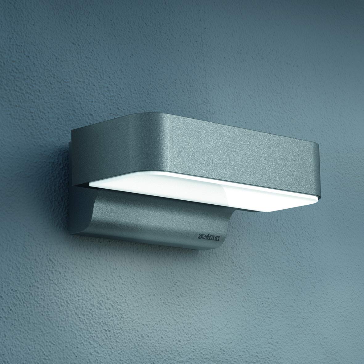 Steinel Outdoor Light L 800 SC Anthracite, LED Wall Lamp, 160° Motion Detector, Networkable, can be Operated via Bluetooth App