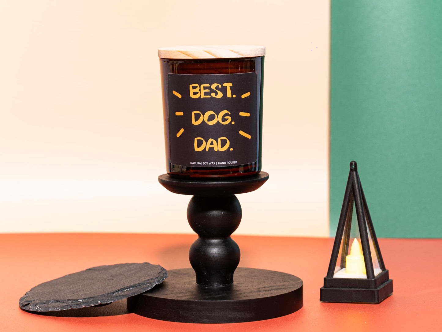 Best Dog Dad Candle, Dog Dad Gifts for Men - Lavender & Eucalyptus, Crafted by Natural Soy Wax & Natural Essential Oils
