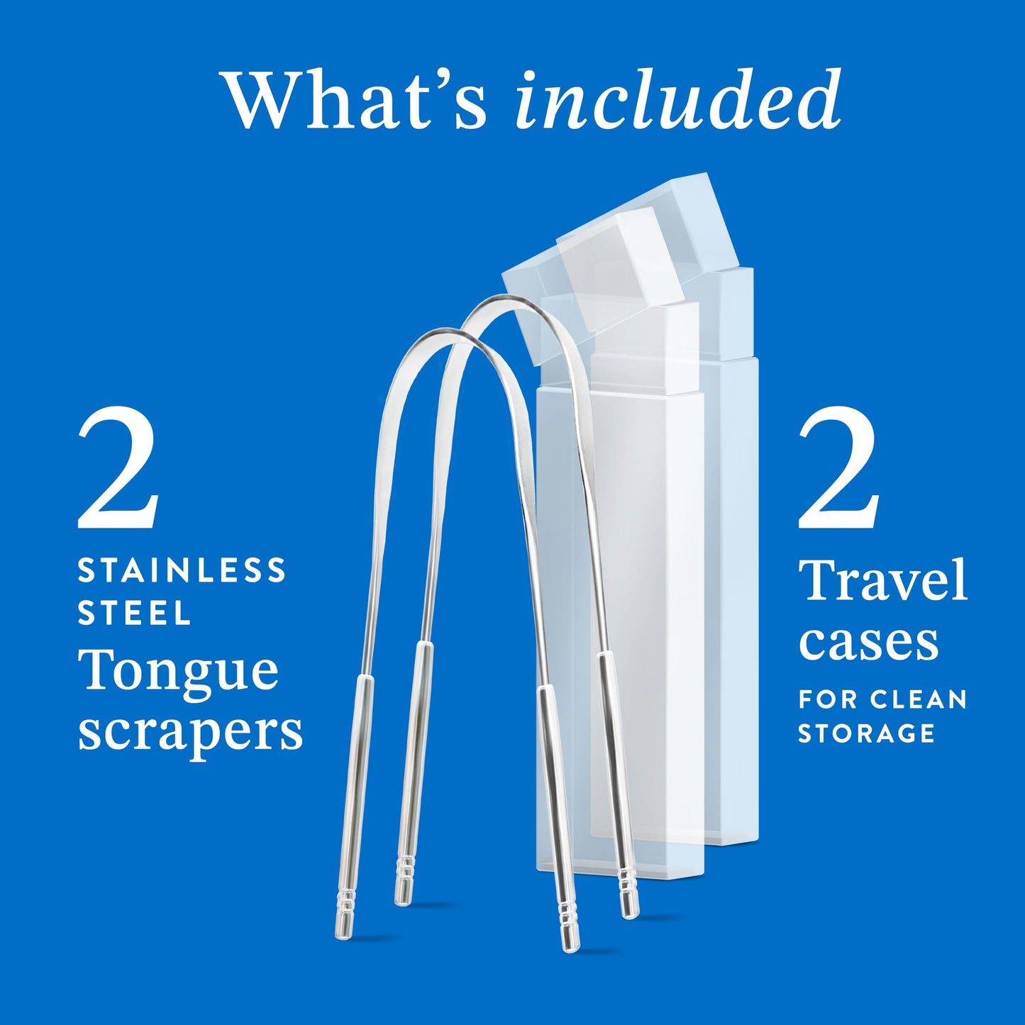 Mouthology Tongue Scraper for Adults (2 Pack), Reduce Bad Breath, Metal Tongue Scraper, Tongue Cleaner, Tongue Scraper, Stainless Steel Tongue Scraper, Tongue Cleaner for Adults, Tongue Scrubber