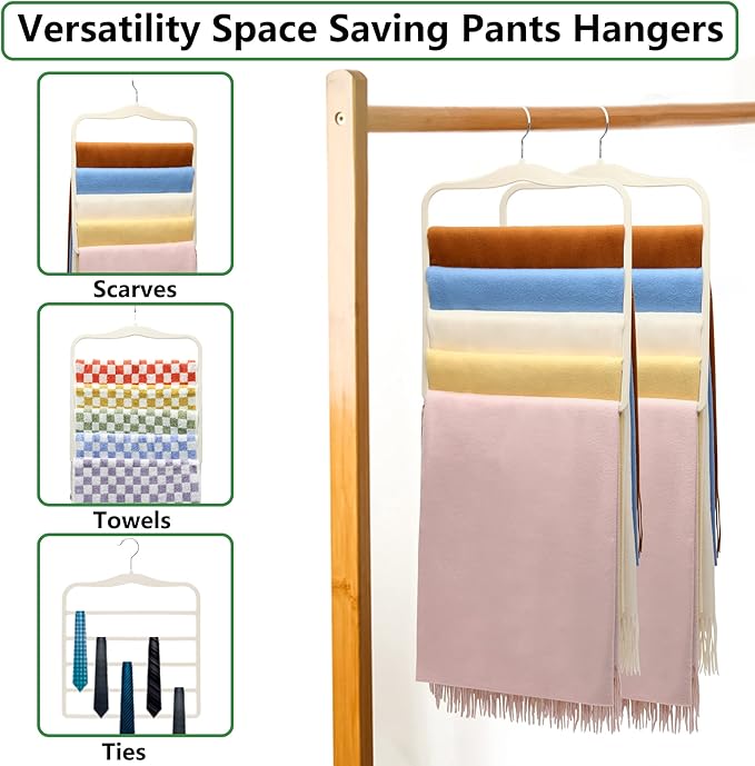 Pants Hangers Space Saving, Organization and Storage