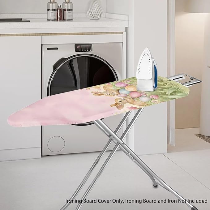 Tulip and Easter Bunny Ironing Board Covers Standard Size, Table Top Ironing