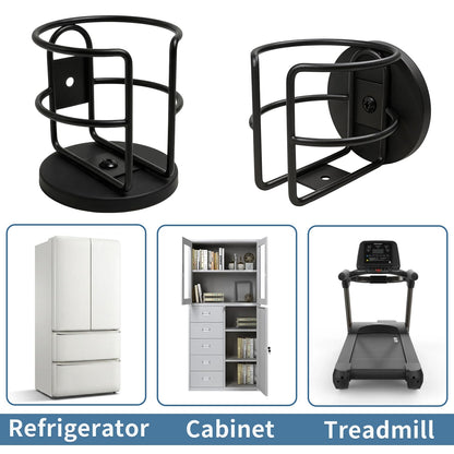 Magnetic Cup Holder, Heavy Duty Metal Drink Holder with 3.26 Inch Strong Magnetic Base for Refrigerator/Treadmill/Truck/Tractor/Forklift/Boat/Golf Cart, Featuring Bottom and Side Magnetic Attachment