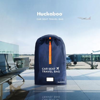 Huckaboo Car Seat Travel Bag - Strong Non Rip Nylon Car Seat Bag For Child Seats, Navy