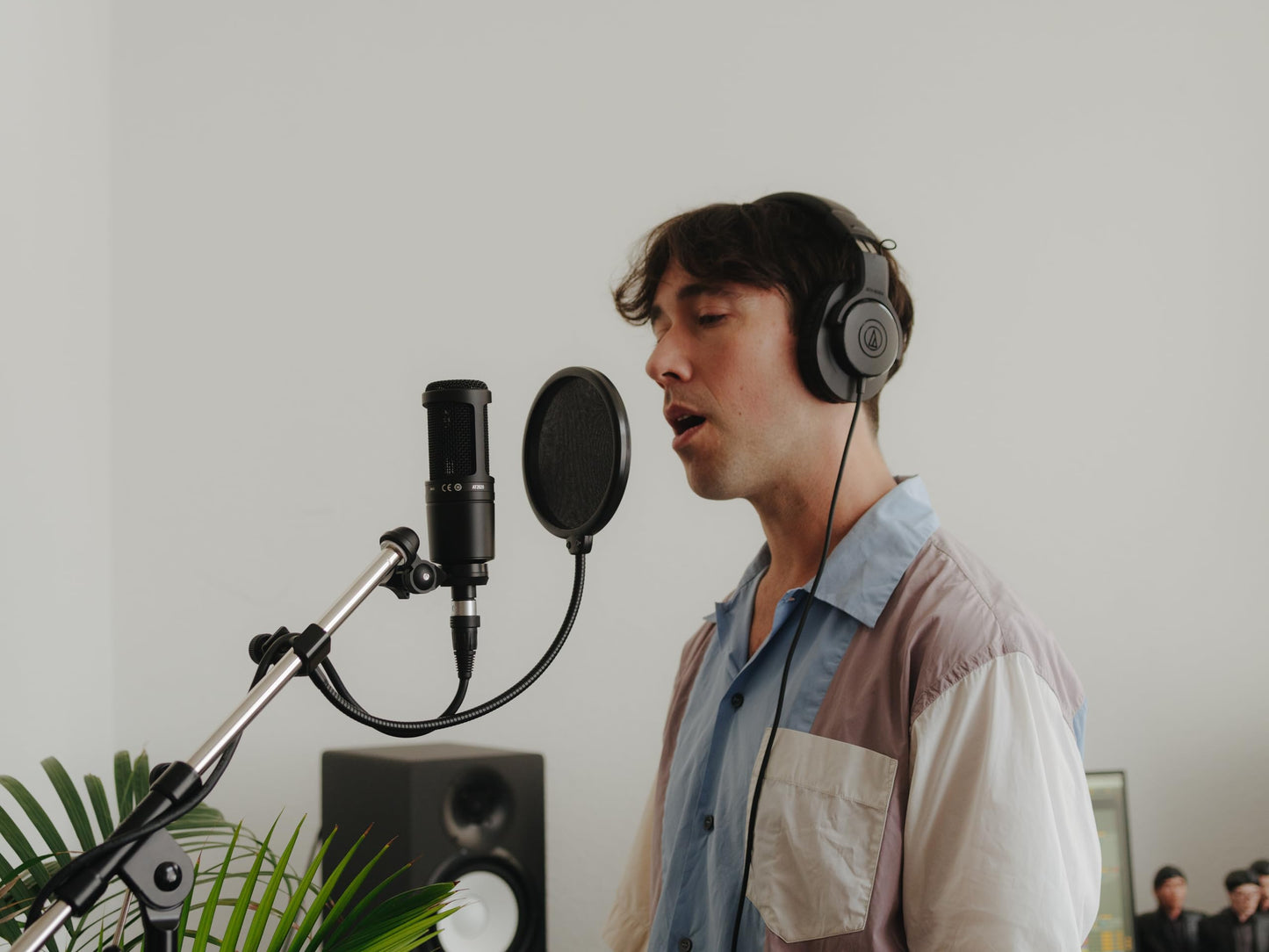 Audio-Technica AT2020 Cardioid Condenser Studio XLR Microphone, Ideal for Project/Home Studio Applications, Black