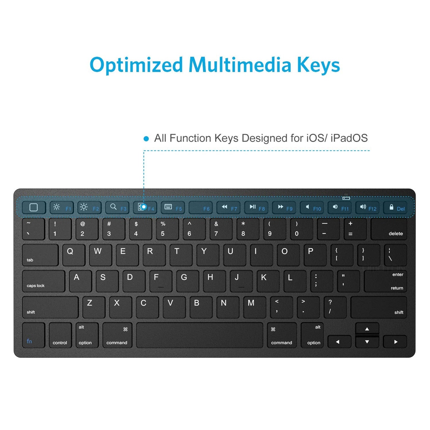 OMOTON Bluetooth Keyboard Compatible with iPad 10th Generation, iPad 10.2 (9th/8th/7th), iPad Pro 13/12.9/11 inch, iPad Air/Mini and More iOS Devices, White