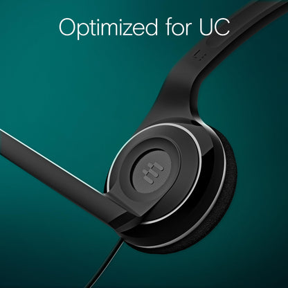 Sennheiser PC 8 USB - Stereo USB Headset for PC and MAC with In-line Volume and Mute Control - Black