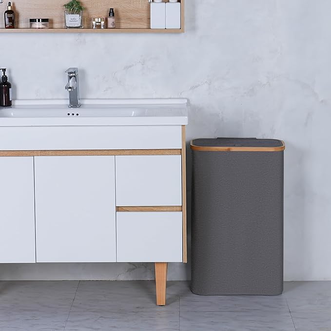 Slim Laundry Basket, 60L Laundry Hamper