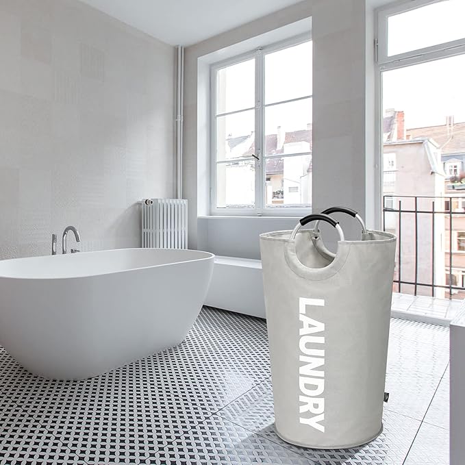 DOKEHOM 125L X-Large Collapsible Washing Laundry Basket Bag