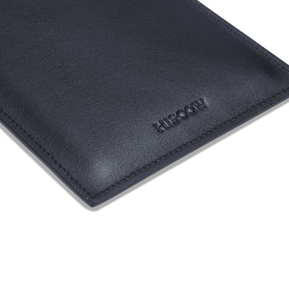 HISCOW Minimalist Passport Sleeve - Italian Calfskin (Black)
